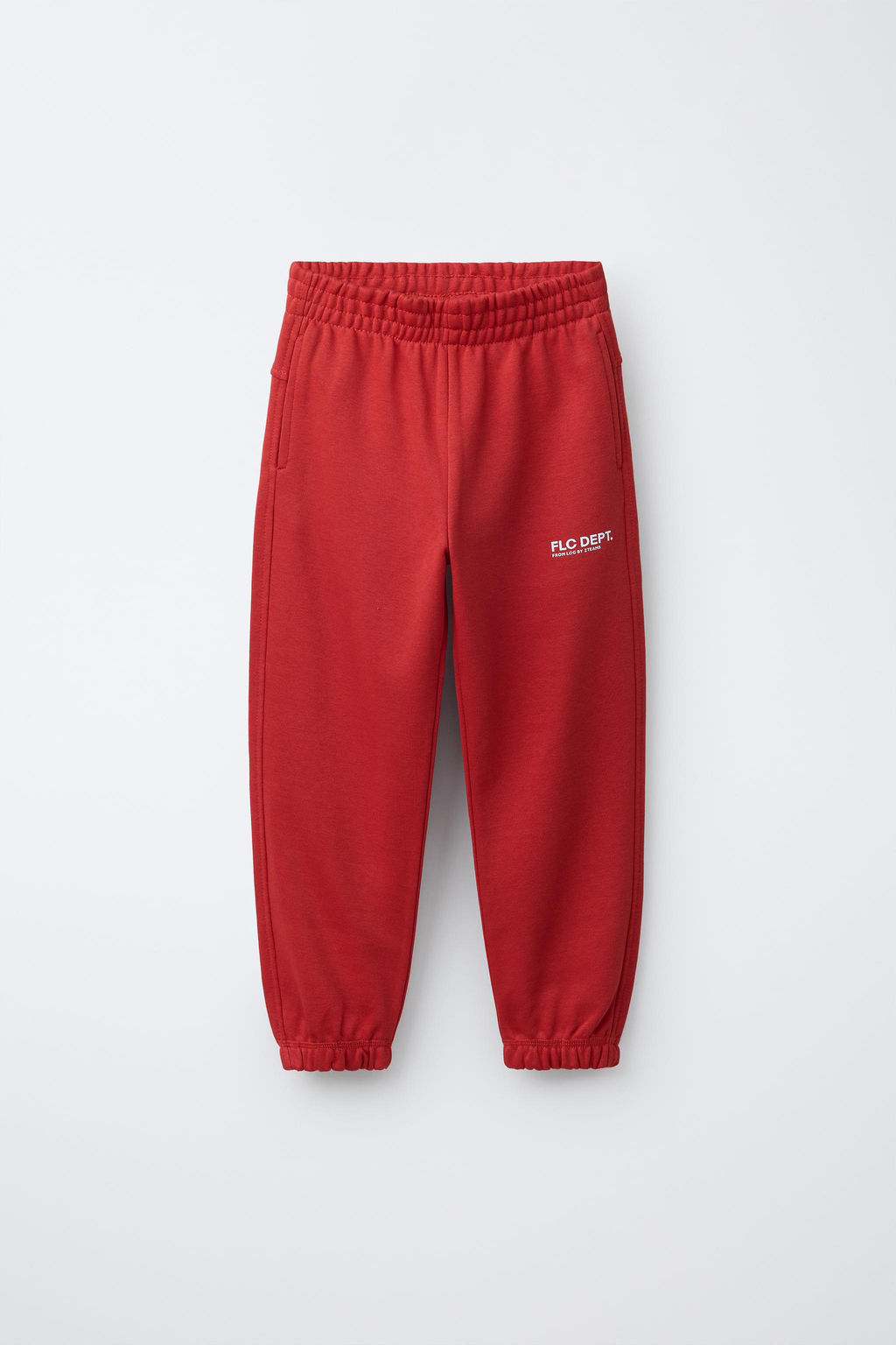 PANTAL?N JOGGER TEXTO / Rojo medio - Zara фото 4