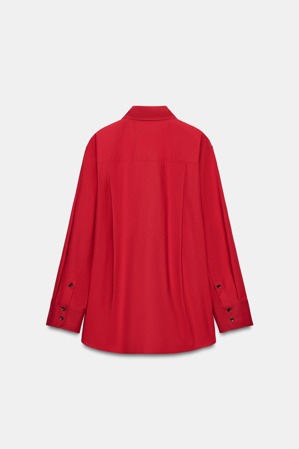 CAMISA POPEL?N ZW COLLECTION / Rojo - Zara фото 11