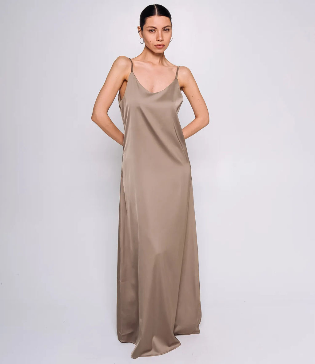 Платье #ОКТ015001, тёмно-бежевый