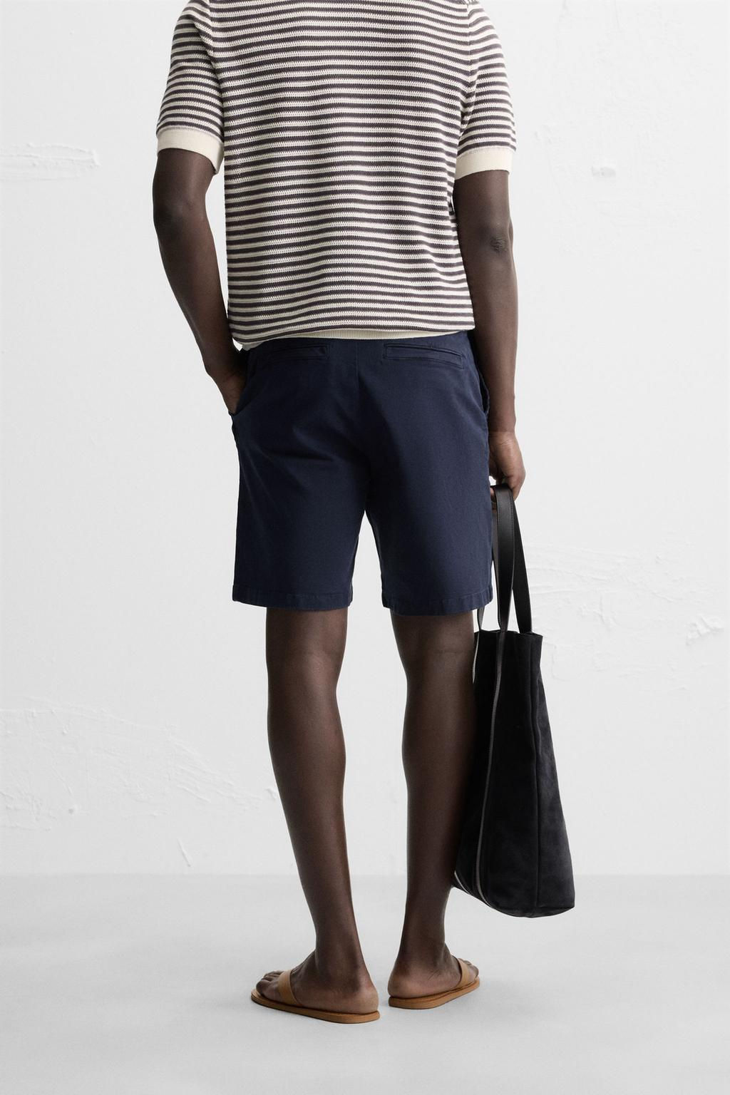 CHINO REGULAR FIT BERMUDA SHORTS - Zara фото 31