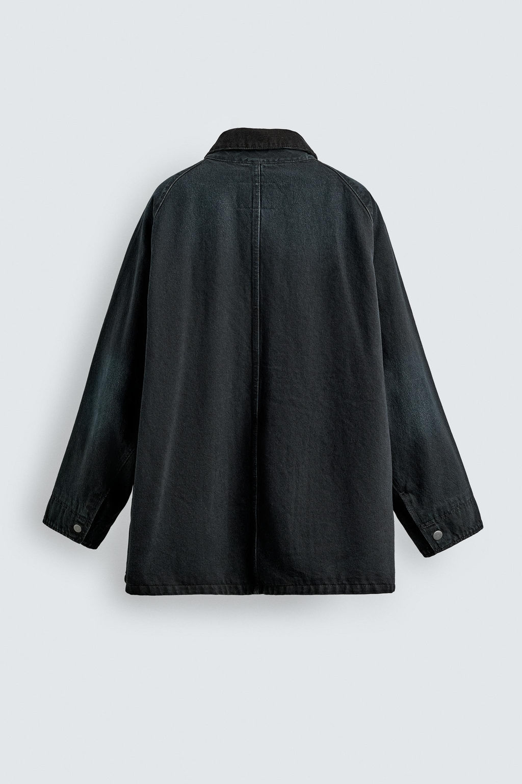 DENIM JACKET WITH COMBINED COLLAR - Zara фото 9