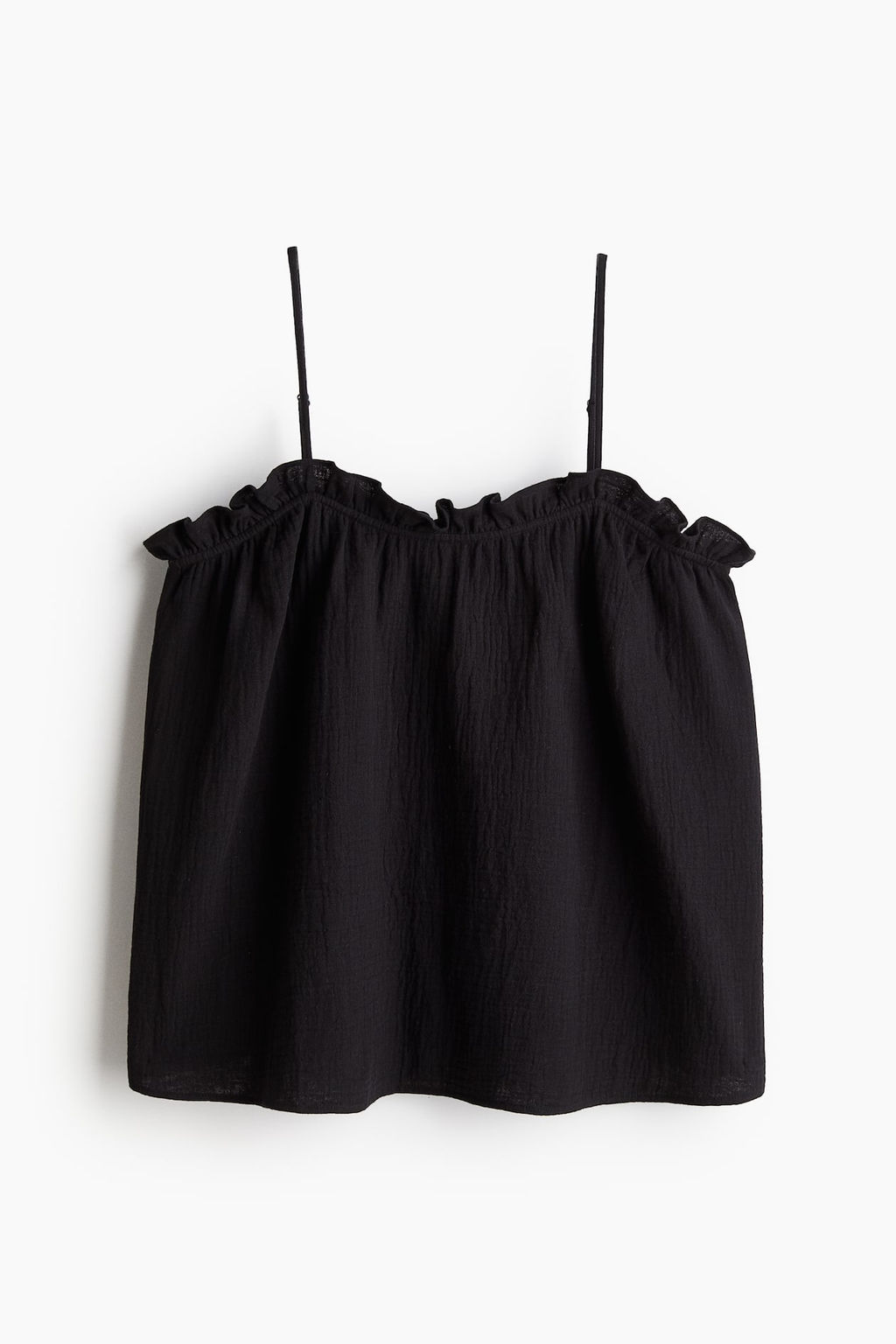 Top de tirantes espagueti con ribete de volante - H&m фото 5