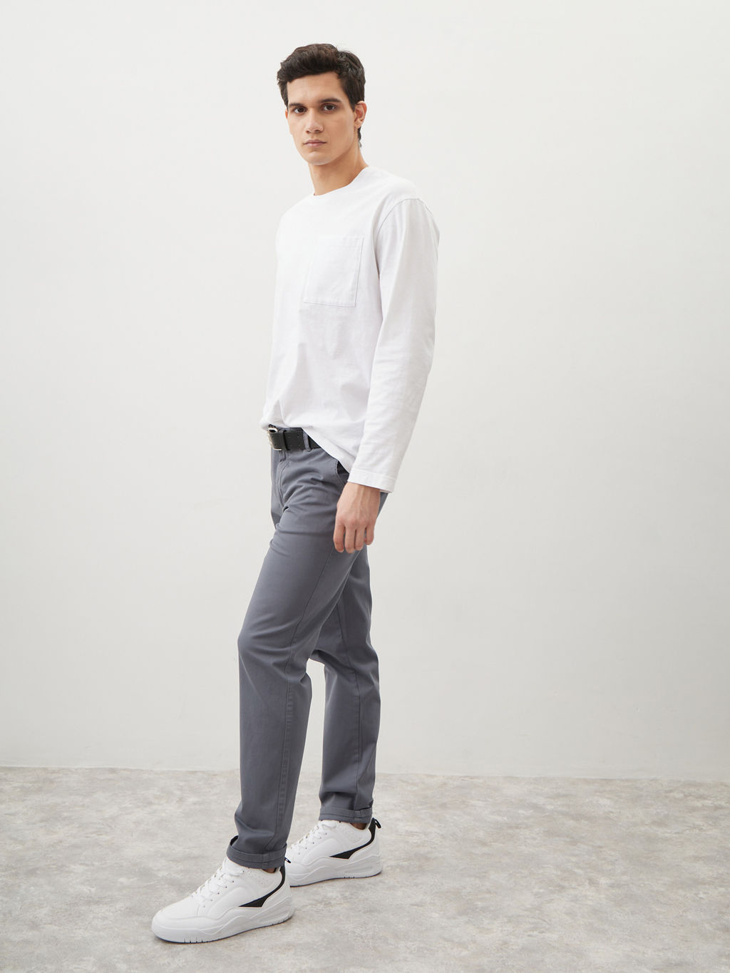 Мужские брюки зауженного кроя - Mossmore фото 21