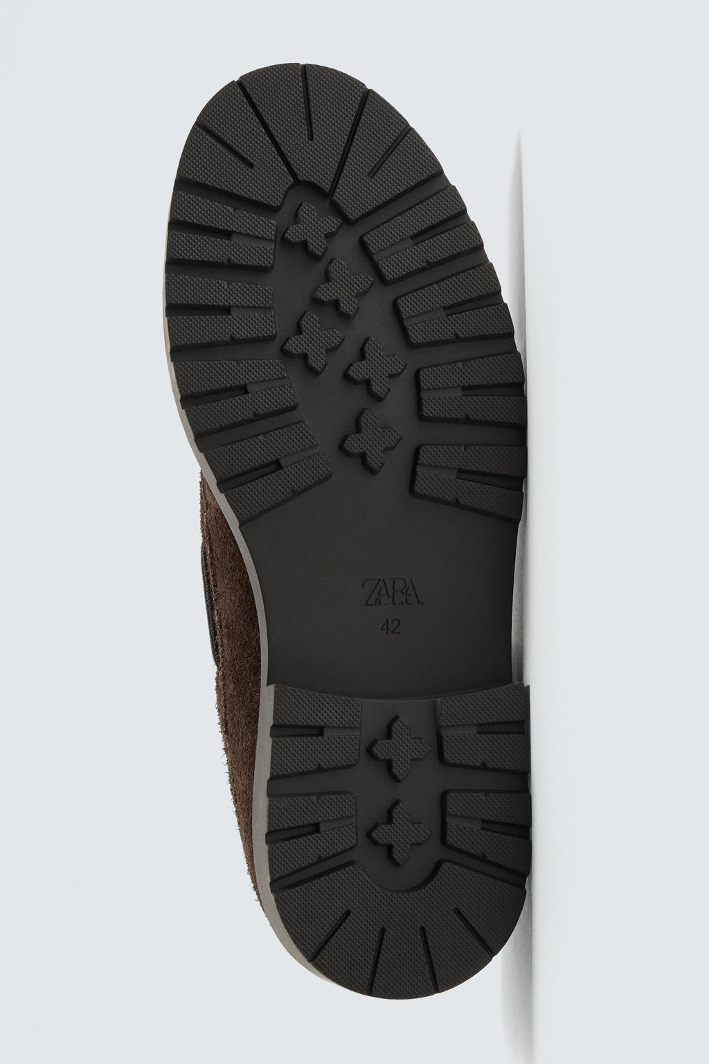 ANIMAL PRINT LEATHER DECK SHOES - Zara фото 4