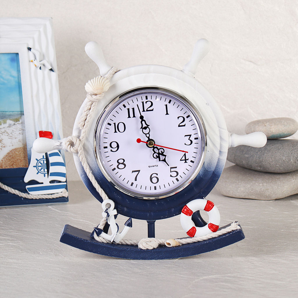 Часы настольные Штурвал 21х23 см / K904AB /уп 48/ - Галеонтрейд фото 7