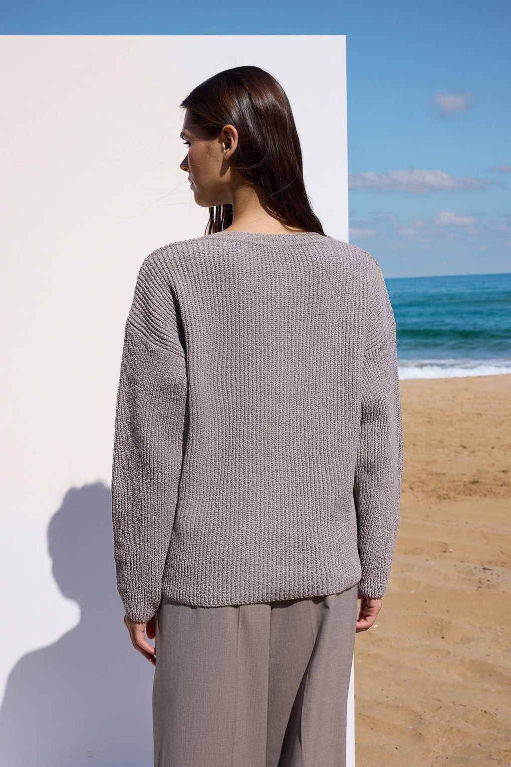 More Sustainable Lacivert Pamuklu Genis Kal?p Dugmeli Triko Kazak TWOAW26KZ00117 - Trendyolmilla фото 12