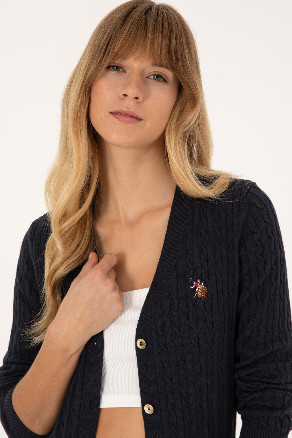 Kad_n Lacivert Basic Triko H_rka - U.s. polo assn фото 2