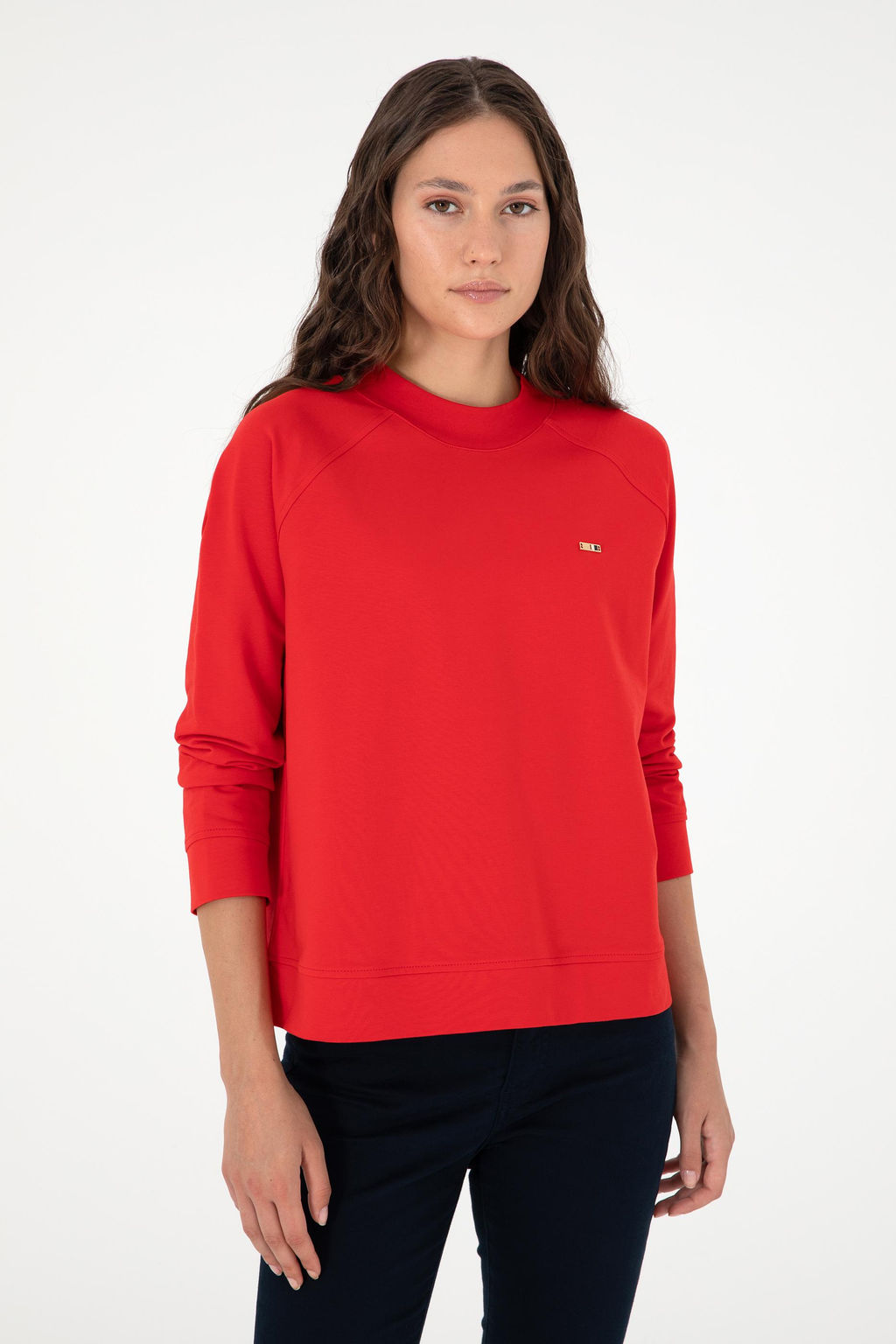 Женский красный свитшот Неожиданная скидка в корзине - U.s. polo assn фото 3