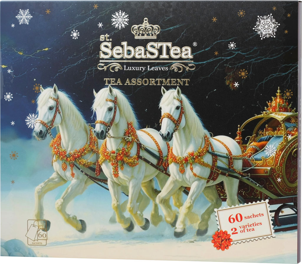 SebaSTea. Новый год. Ассорти Тройка I карт.упаковка, 60 пак.