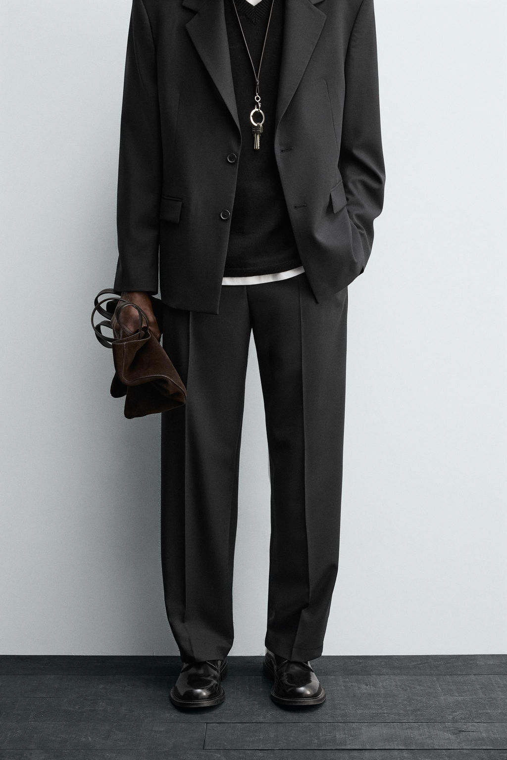 WOOL SUIT TROUSERS - Zara фото 10