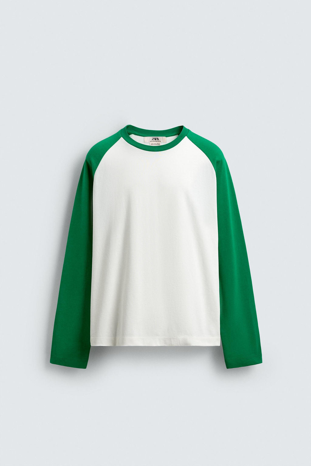 REGULAR FIT COLOUR BLOCK T-SHIRT - Zara фото 15