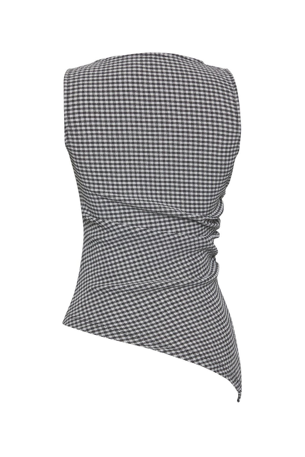 Trendyolmilla Siyah Poti Kare Fitted/Vucuda Oturan Esnek Orme Bluz TWOSS25BZ00261 фото 6