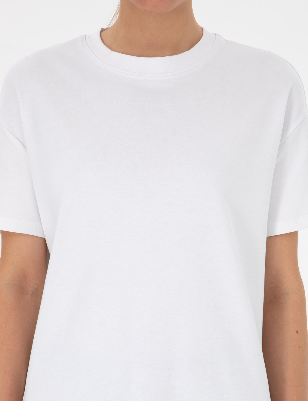 Beyaz Oversize Basic Ti__rt - Pierre cardin фото 6