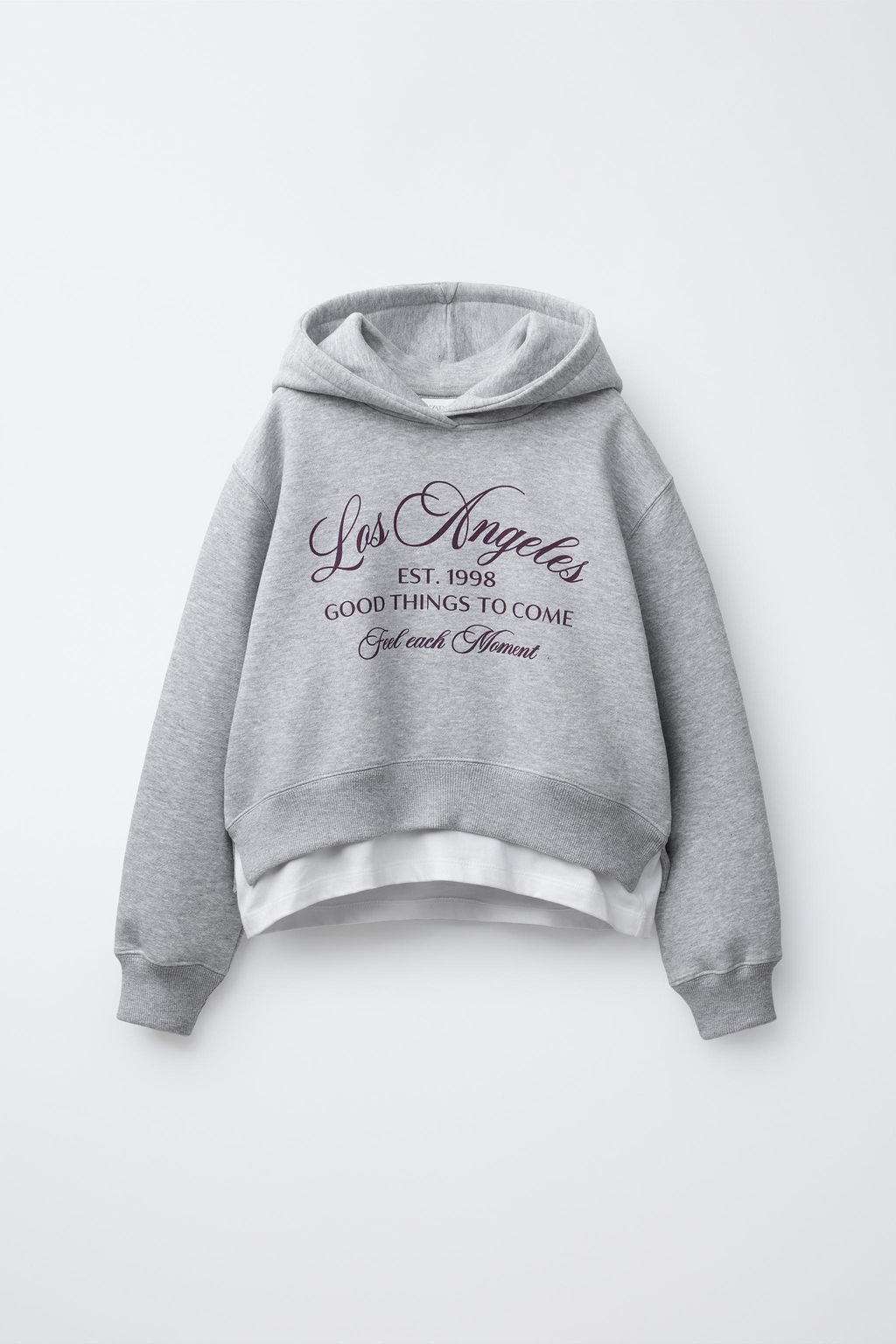 VARSITY DOUBLE HEM HOODIE