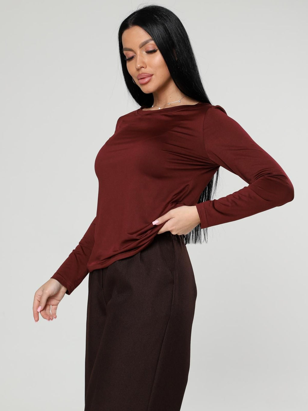 IV-CAPRIZ Энкар - лонгслив из ткани масло  фото 5