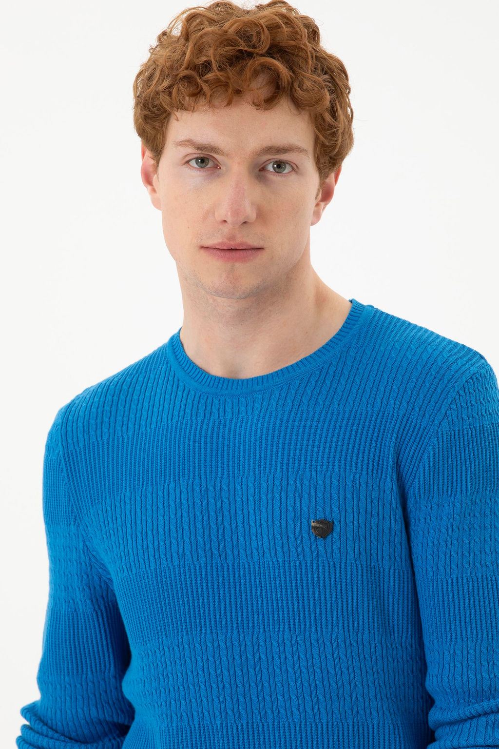 Мужской кобальтово-синий свитер Неожиданная скидка в корзине - U.s. polo assn фото 2