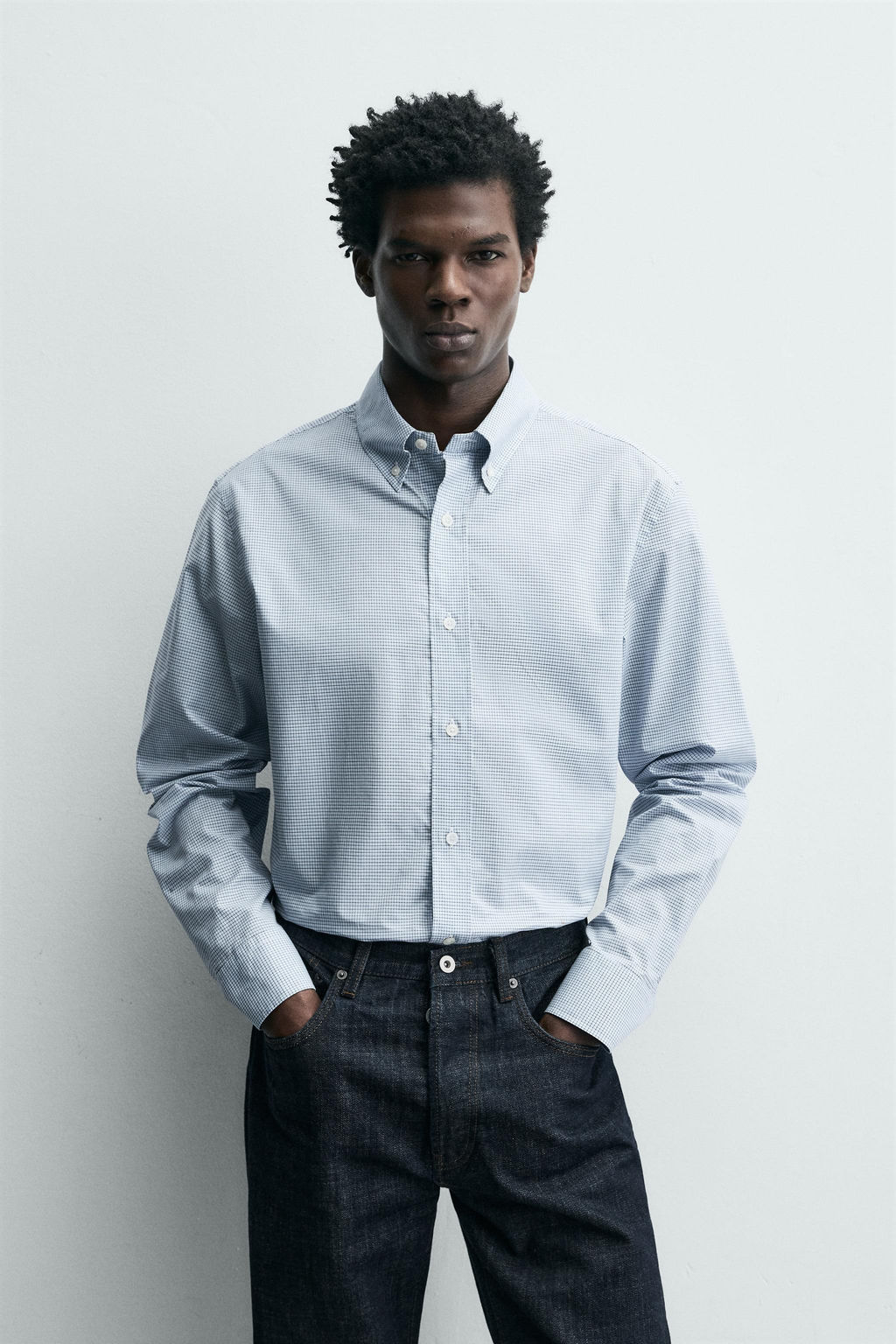 REGULAR FIT CHECK SHIRT - Zara фото 9