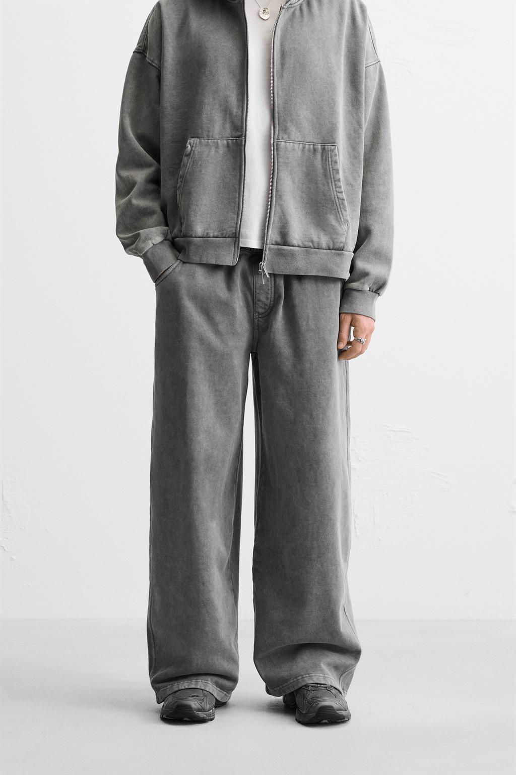 WASHED WIDE-LEG JOGGERS - Zara фото 2