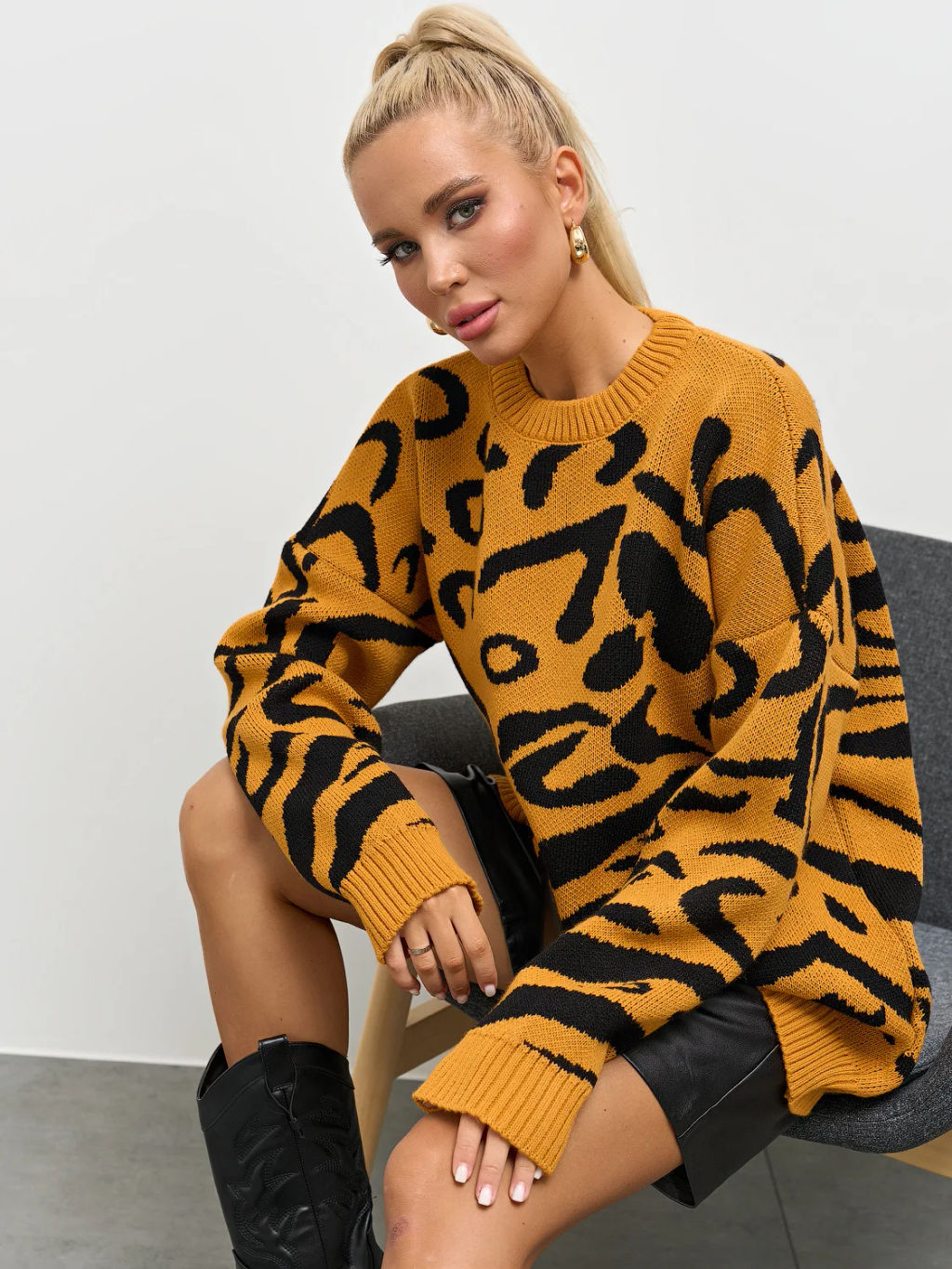 JETTY Туника вязаная оверсайз  фото 3