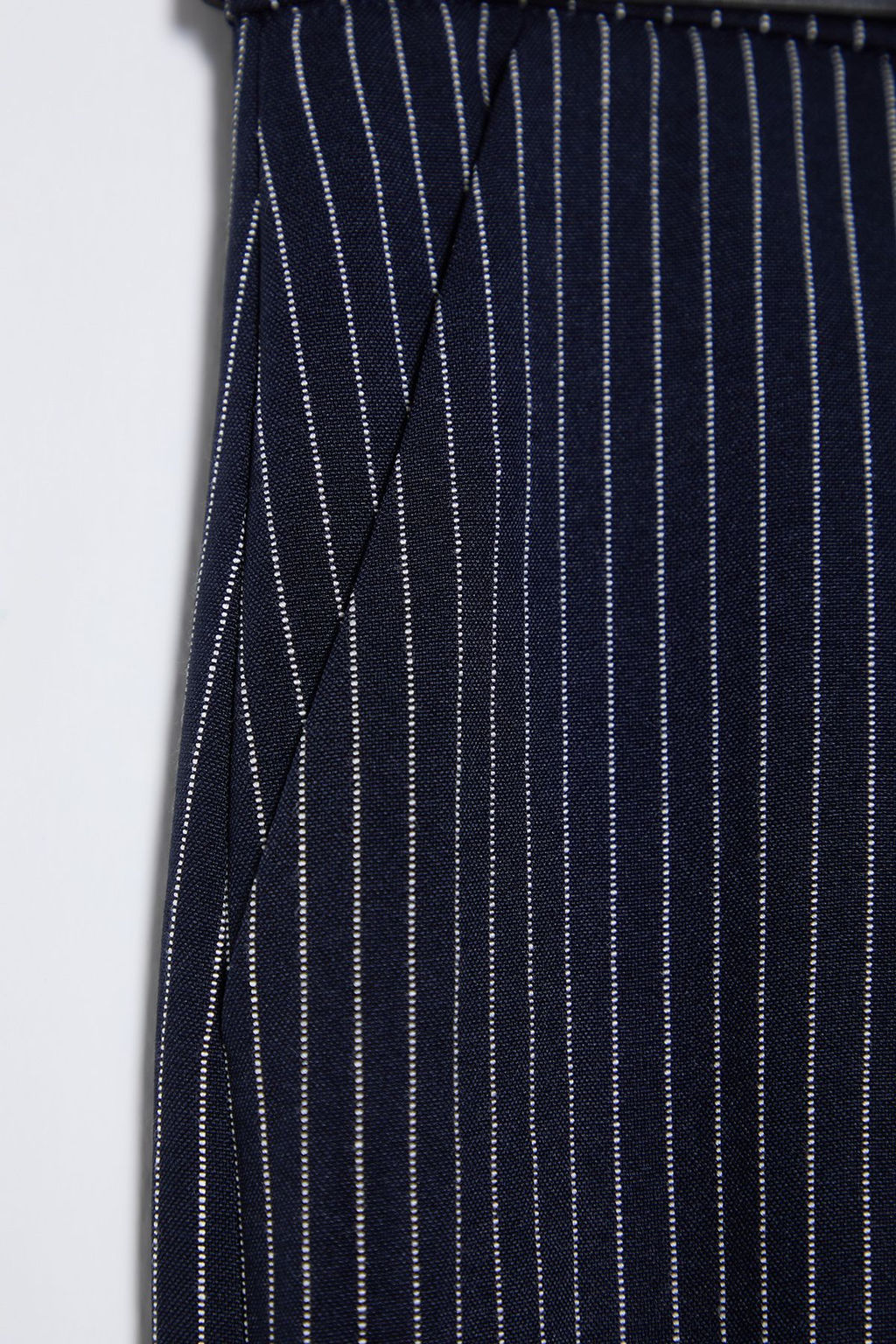 Lacivert Kemerli Cizgili Diz Boy City Dokuma Sort & Bermuda TWOSS25SR00024 - Trendyolmilla фото 8