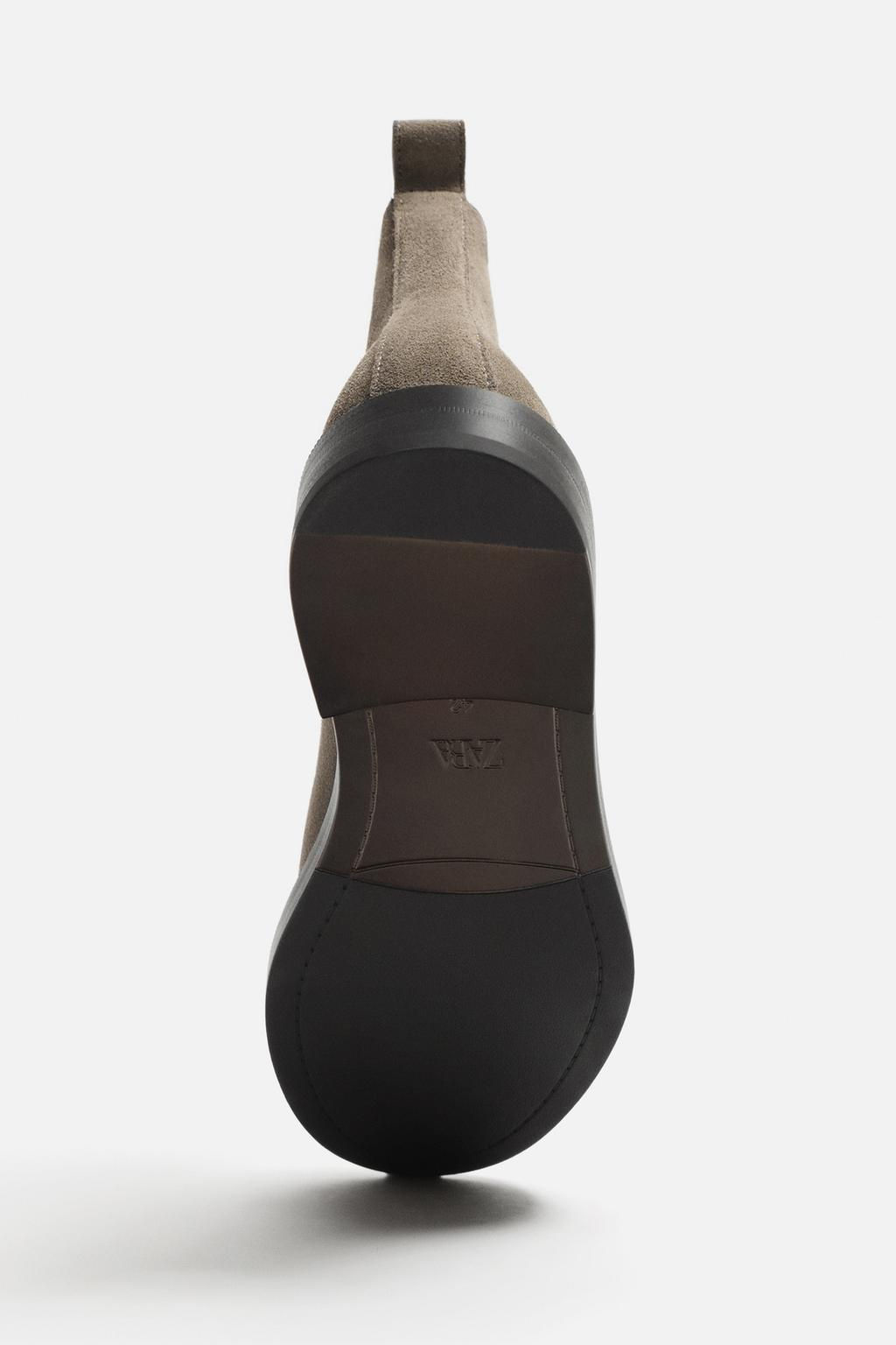 LEATHER CHELSEA BOOTS - Zara фото 5