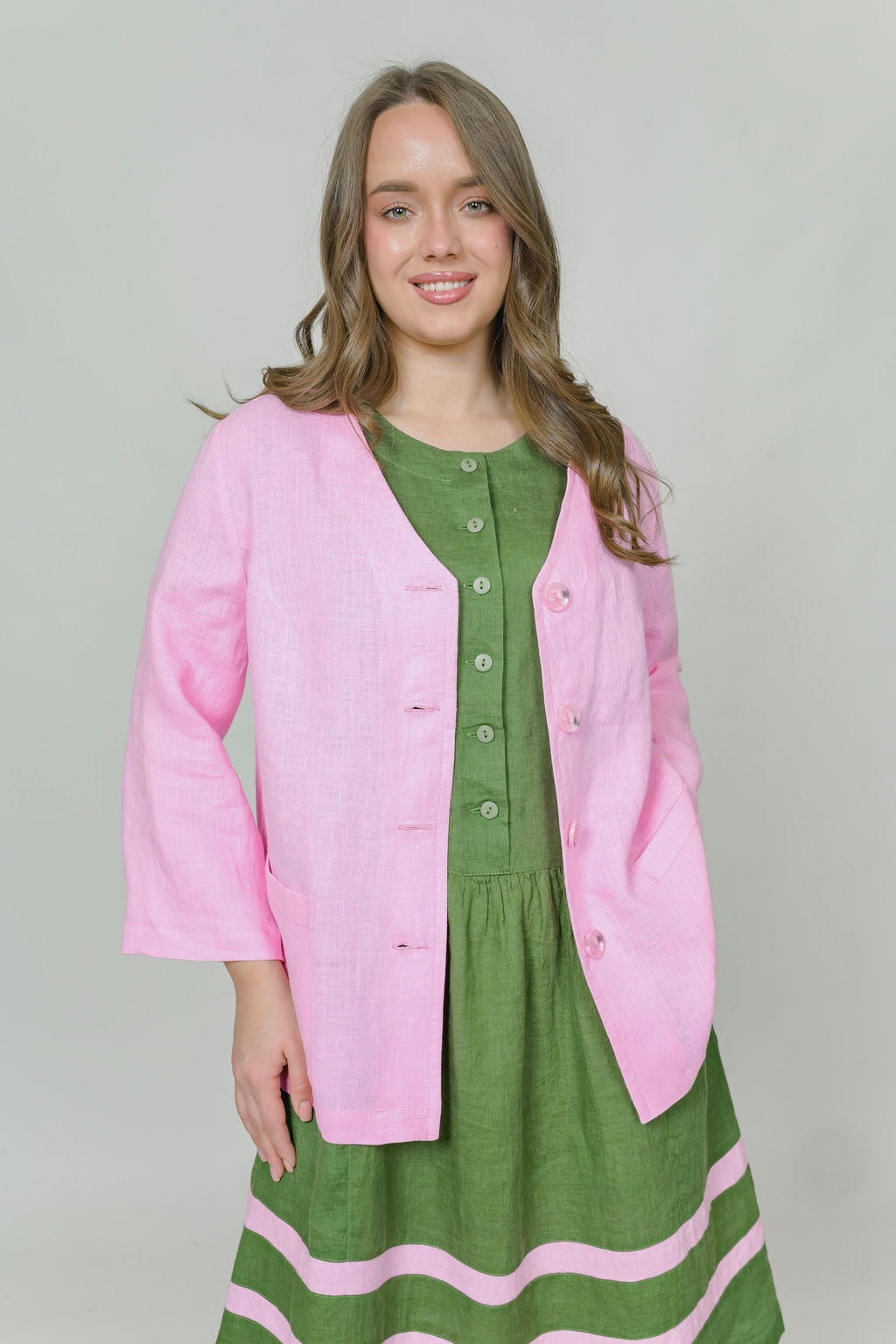 Платье 100% лен