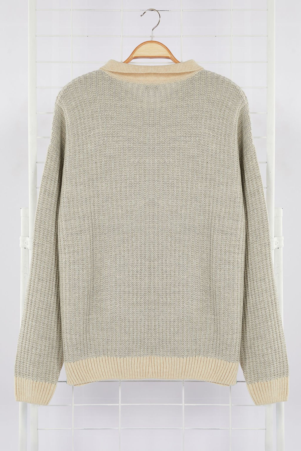 TRENDYOL MAN Lacivert Casual Regular Polo Yaka Dokulu Triko Kazak TMNAW25KZ00007 - Trendyolmilla фото 7