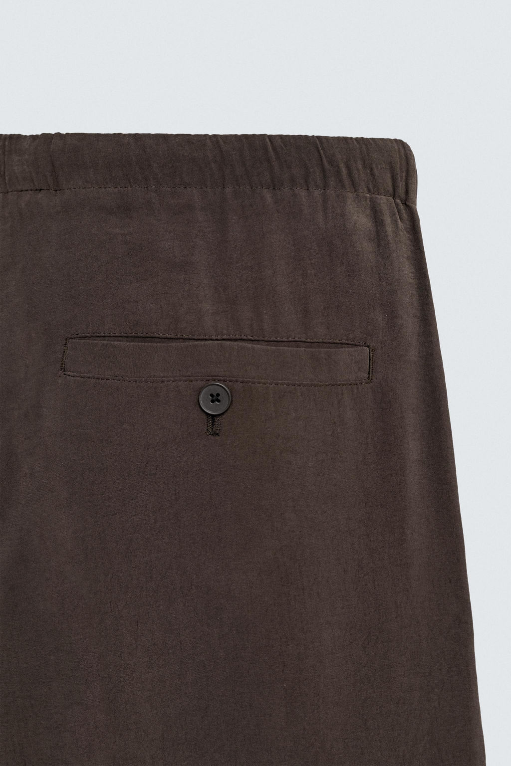 PANTAL?N FLUIDO RELAXED FIT / Marr?n - Zara фото 8
