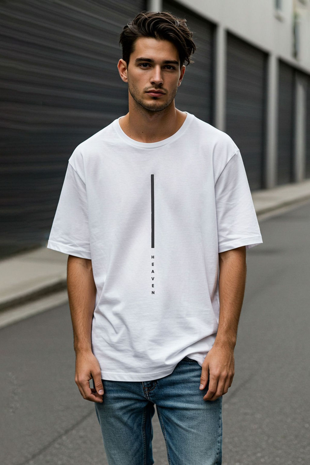 TRENDYOL MAN Siyah Oversize/Genis Kesim Bask?l? %100 Pamuklu T-Shirt TMNSS23TS00261 - Trendyolmilla фото 2