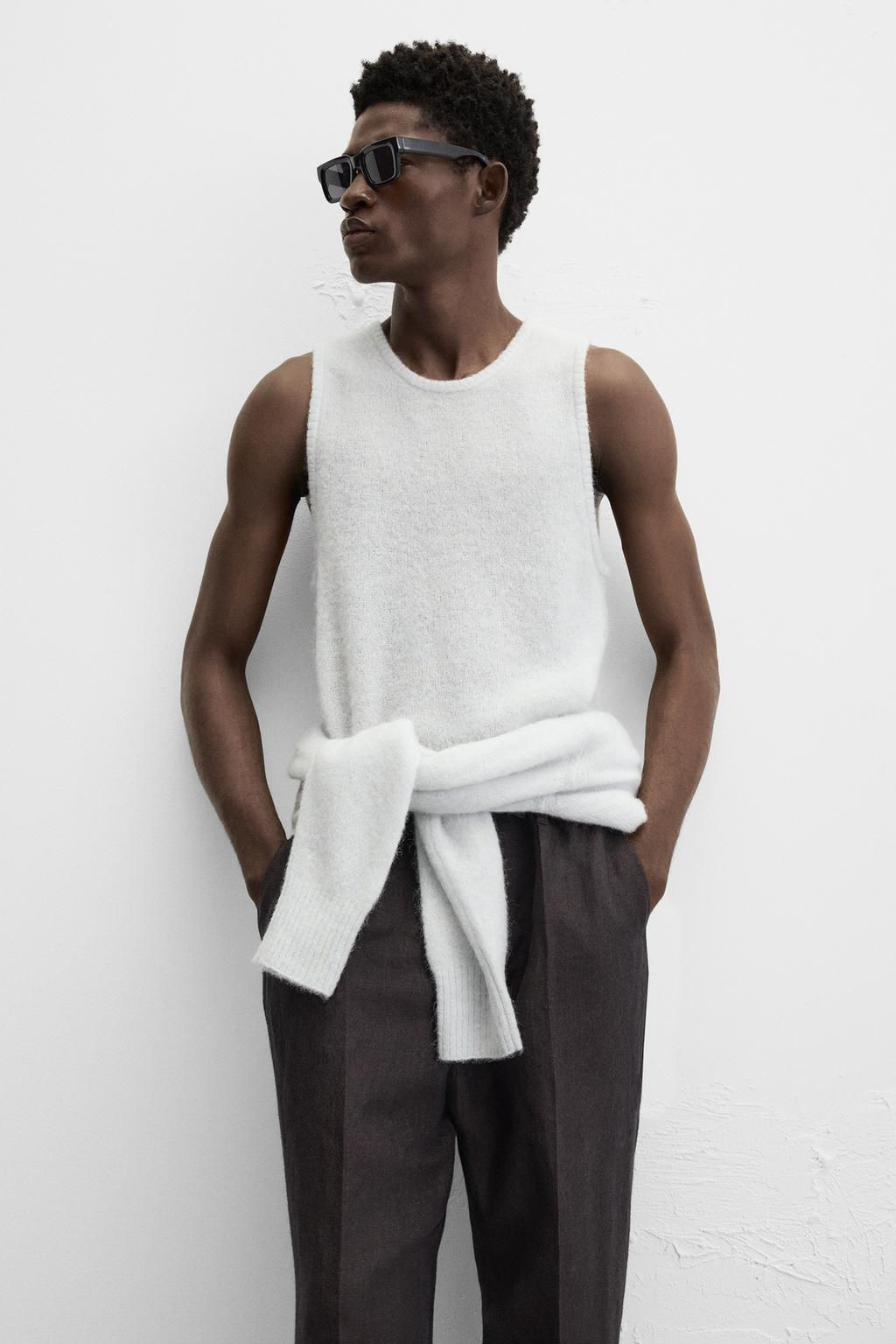WOOL BLEND KNIT VEST - Zara фото 5