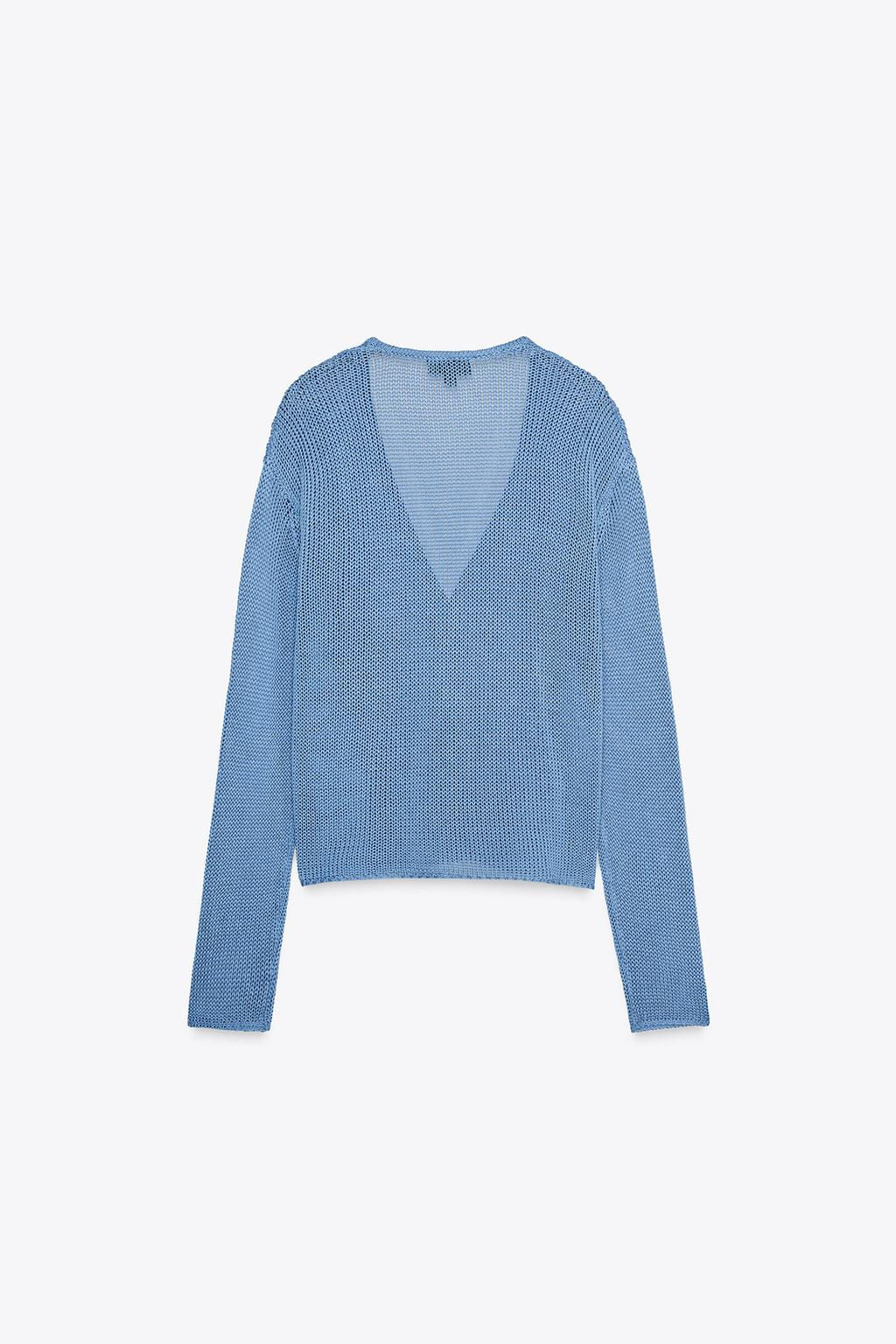100% COTTON KNIT CARDIGAN - Zara фото 6