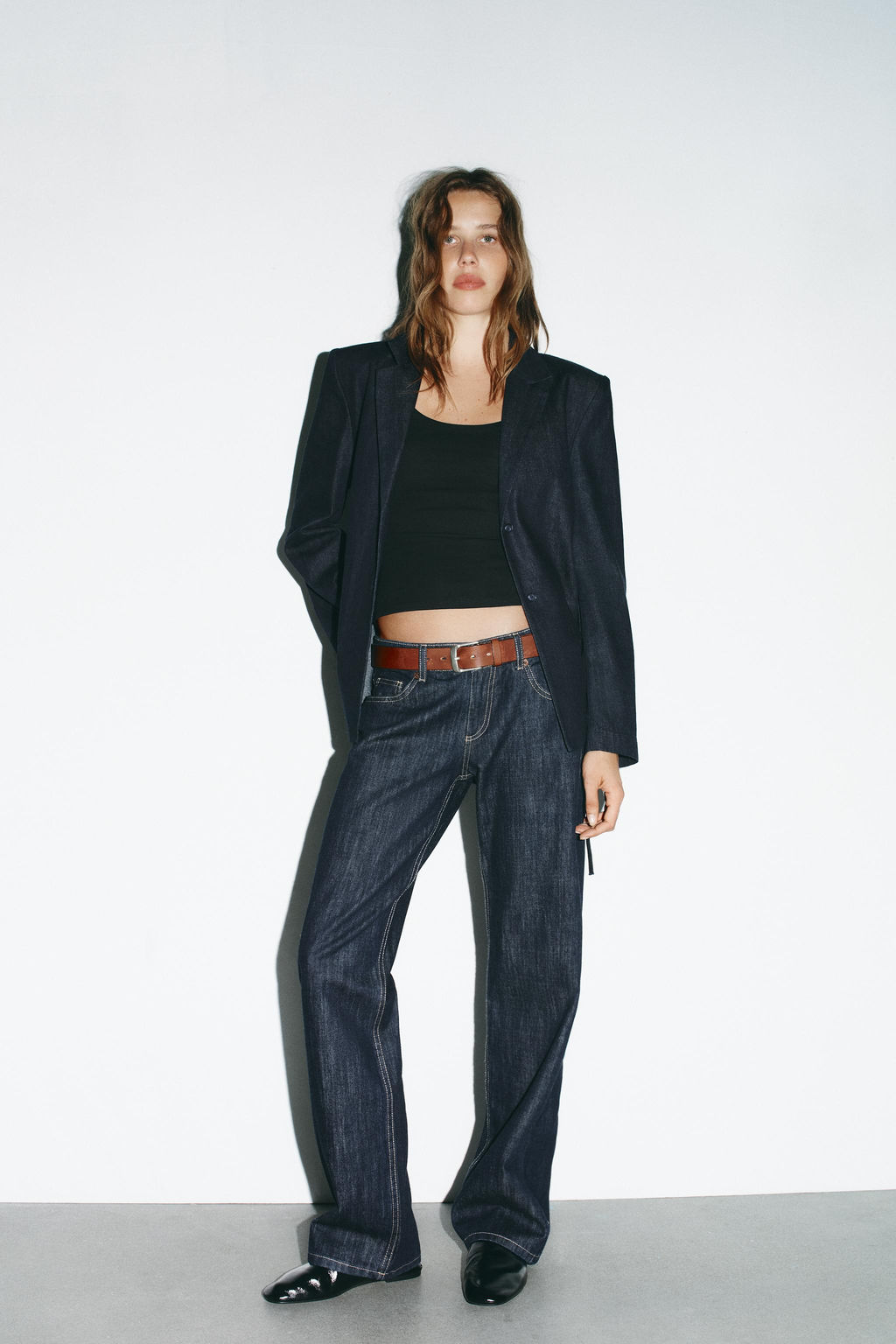 SHIRT BLAZER WITH BELT