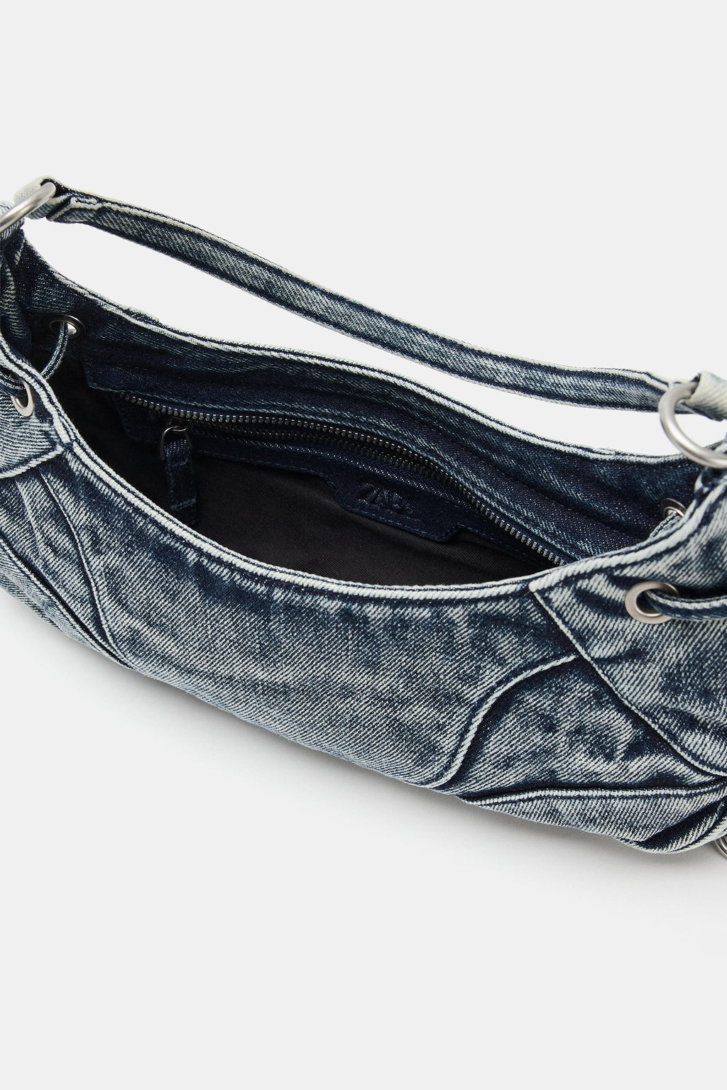BOLSO DE HOMBRO DENIM / Azul Vaquero - Zara фото 6