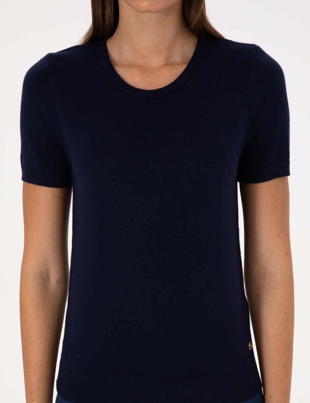Lacivert Slim Fit Triko Ti__rt - Pierre cardin фото 6