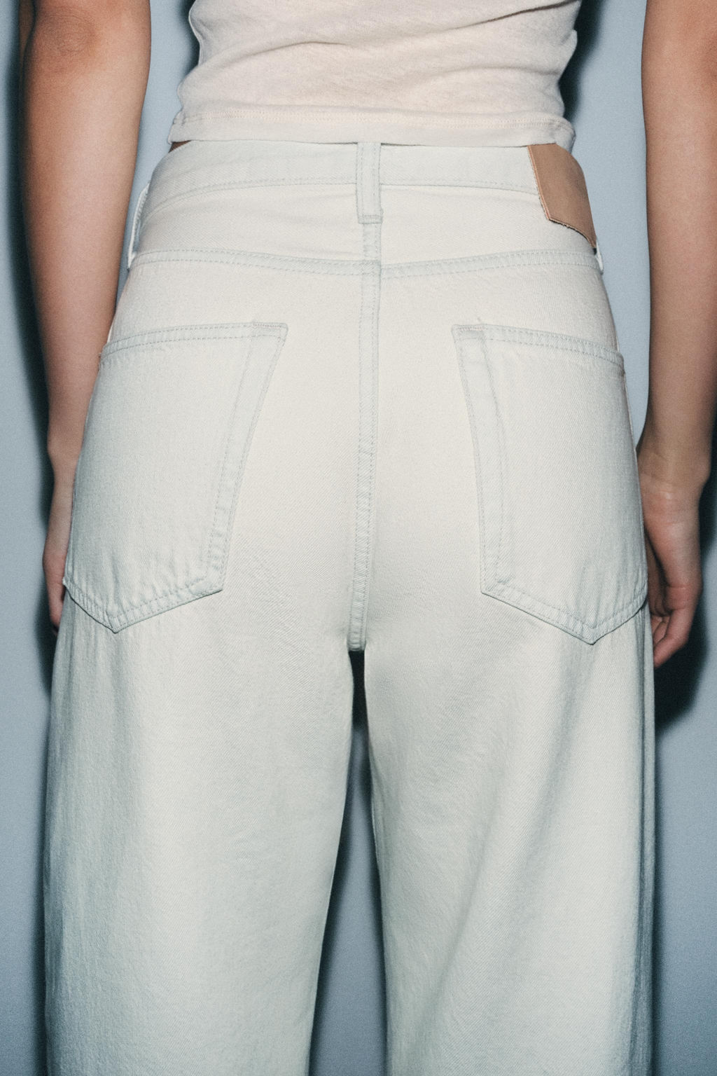 JEANS ZW COLLECTION BAGGY TIRO MEDIO / Azul claro - Zara фото 3