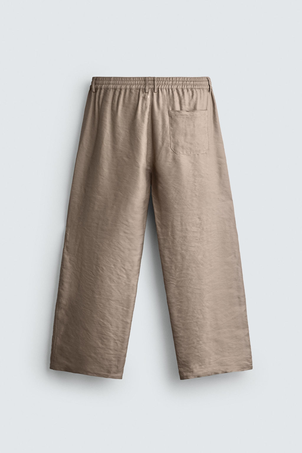 PANTAL?N FLUIDO RELAXED FIT / rosa claro