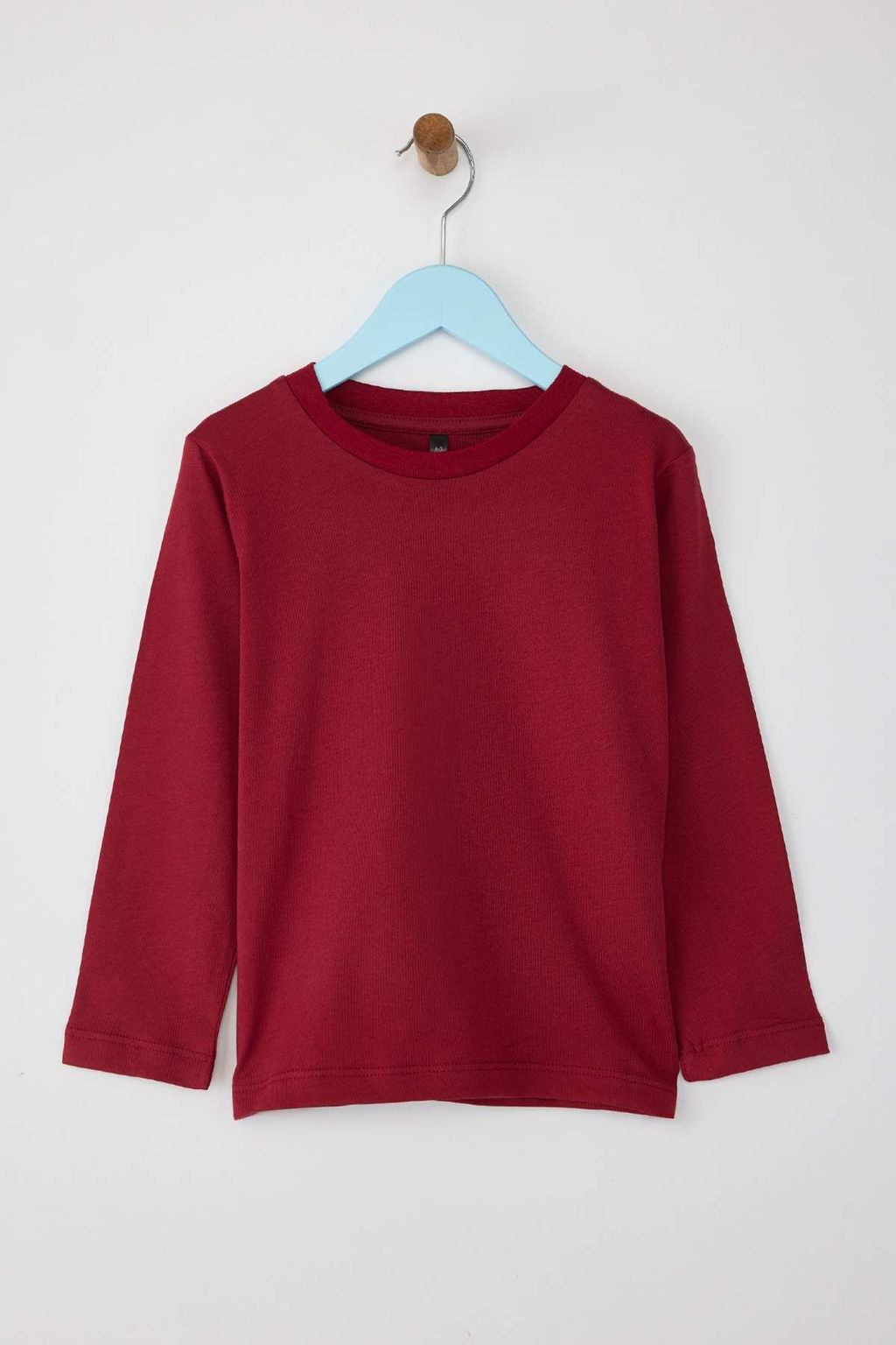 Lacivert-Bordo-Ekru 3lu Unisex Cocuk 100% Pamuk Duz Regular Orme T-Shirt TKDAW26TS00004 - Trendyolmilla фото 18