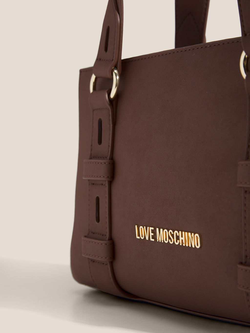 Женский тоут LOVE MOSCHINO BUCKLED UP Артикул 4561235, темно-коричневый  фото 2