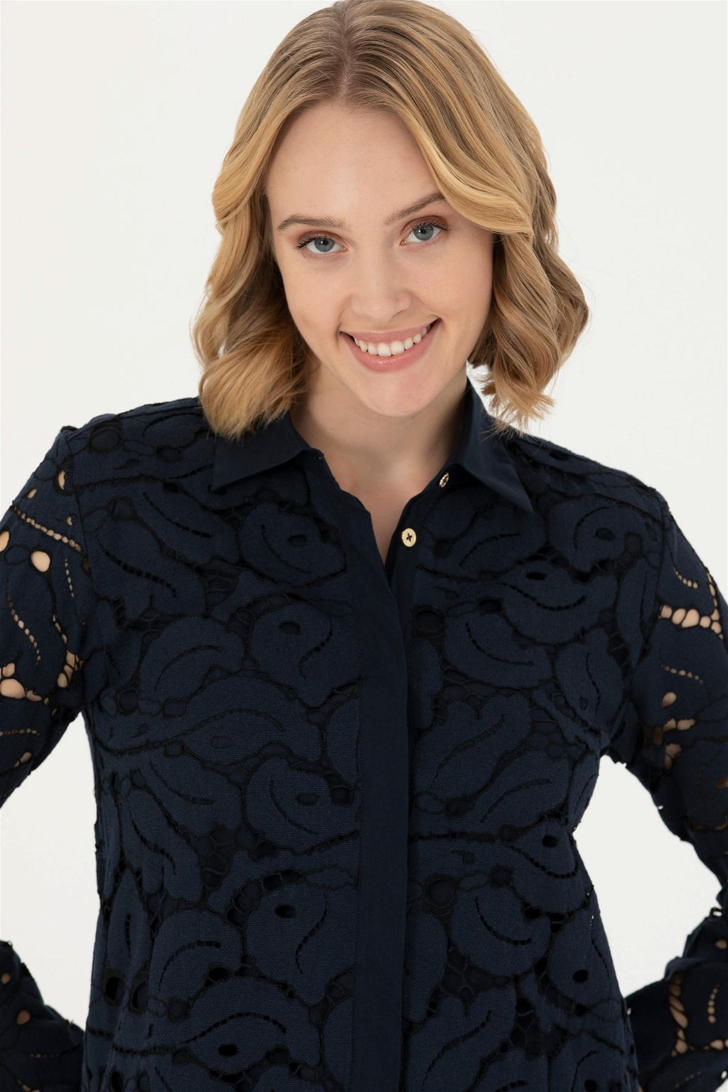 U. S. Polo Assn Женское темно-синее тканое платье - U.s. polo assn фото 2