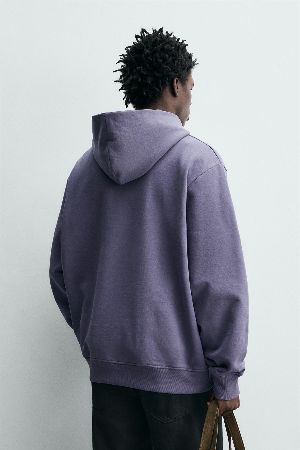 SUDADERA CAPUCHA B?SICA / Gris Claro - Zara фото 11