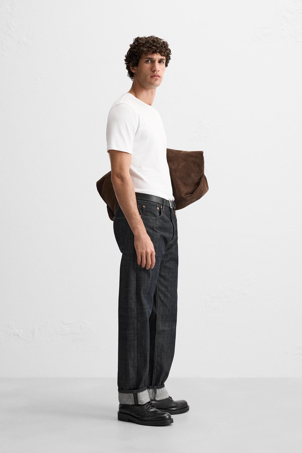 BASIC SLIM FIT T-SHIRT - Zara фото 4