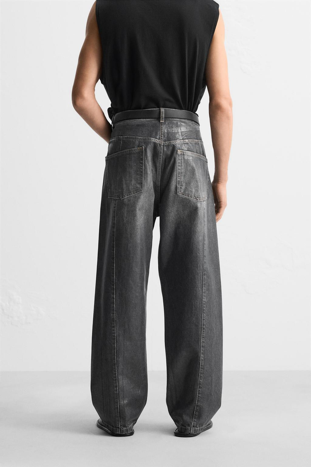WAXED EFFECT JEANS - LIMITED EDITION - Zara фото 3