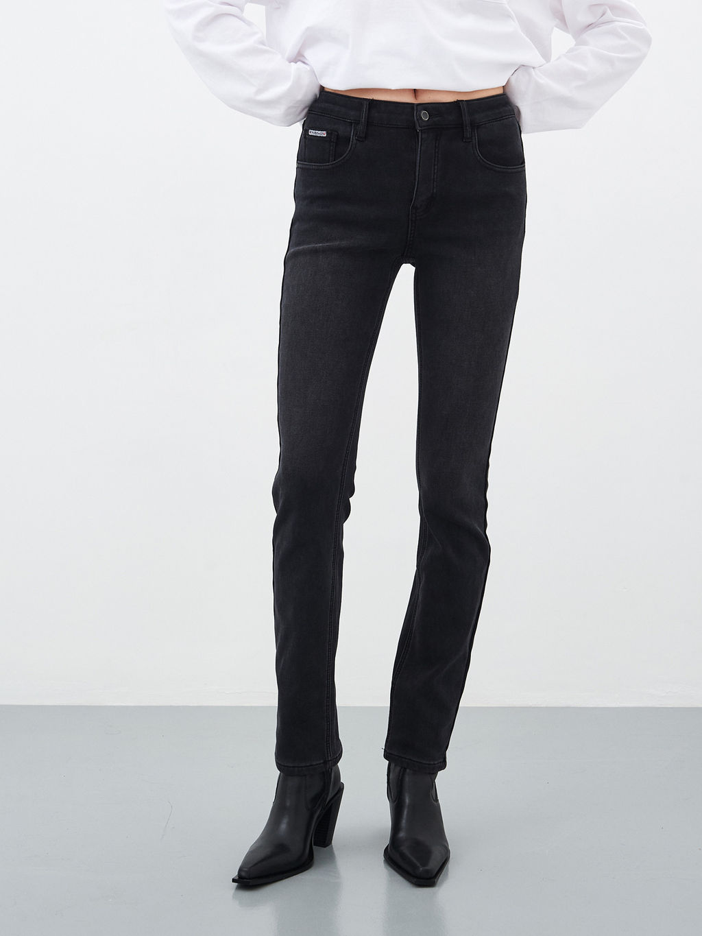 Утепленные женские джинсы широкого кроя на флисе - Mossmore фото 11