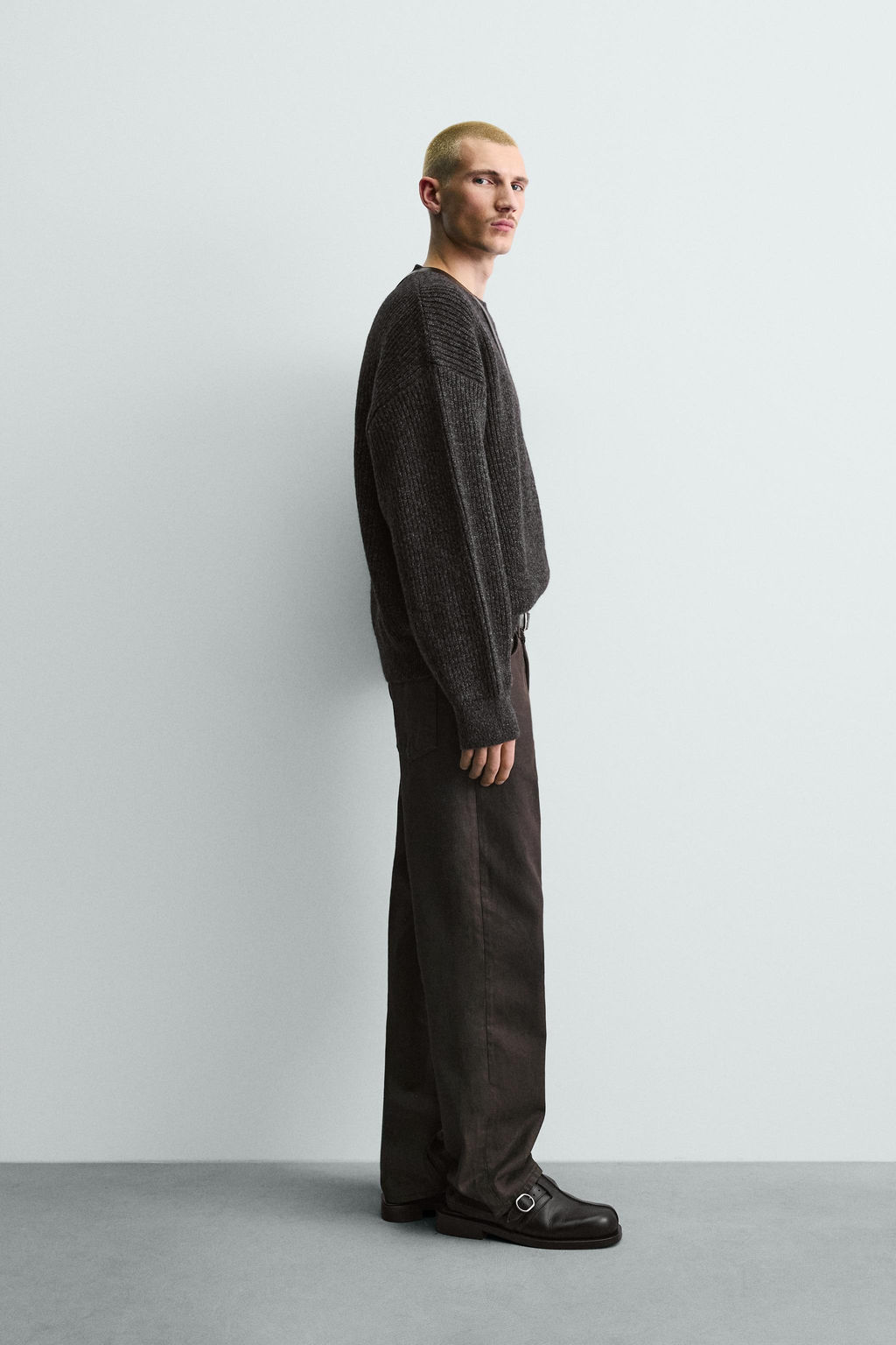 CONTRAST TEXTURED JUMPER - Zara фото 4