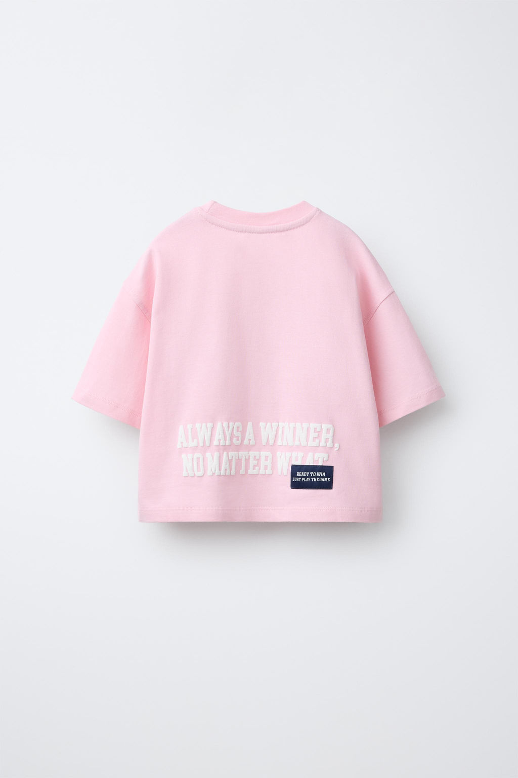 CAMISETA VARSITY TEXTO / Rosa / Blanco - Zara фото 3