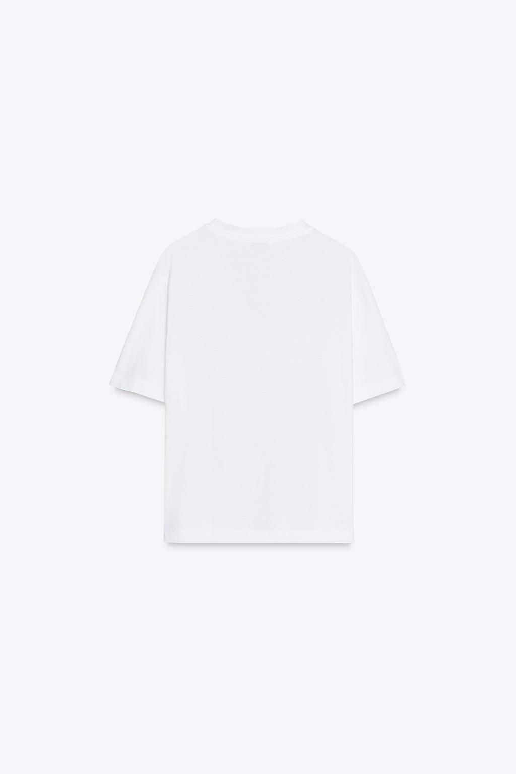 BASIC COTTON T-SHIRT - Zara фото 11