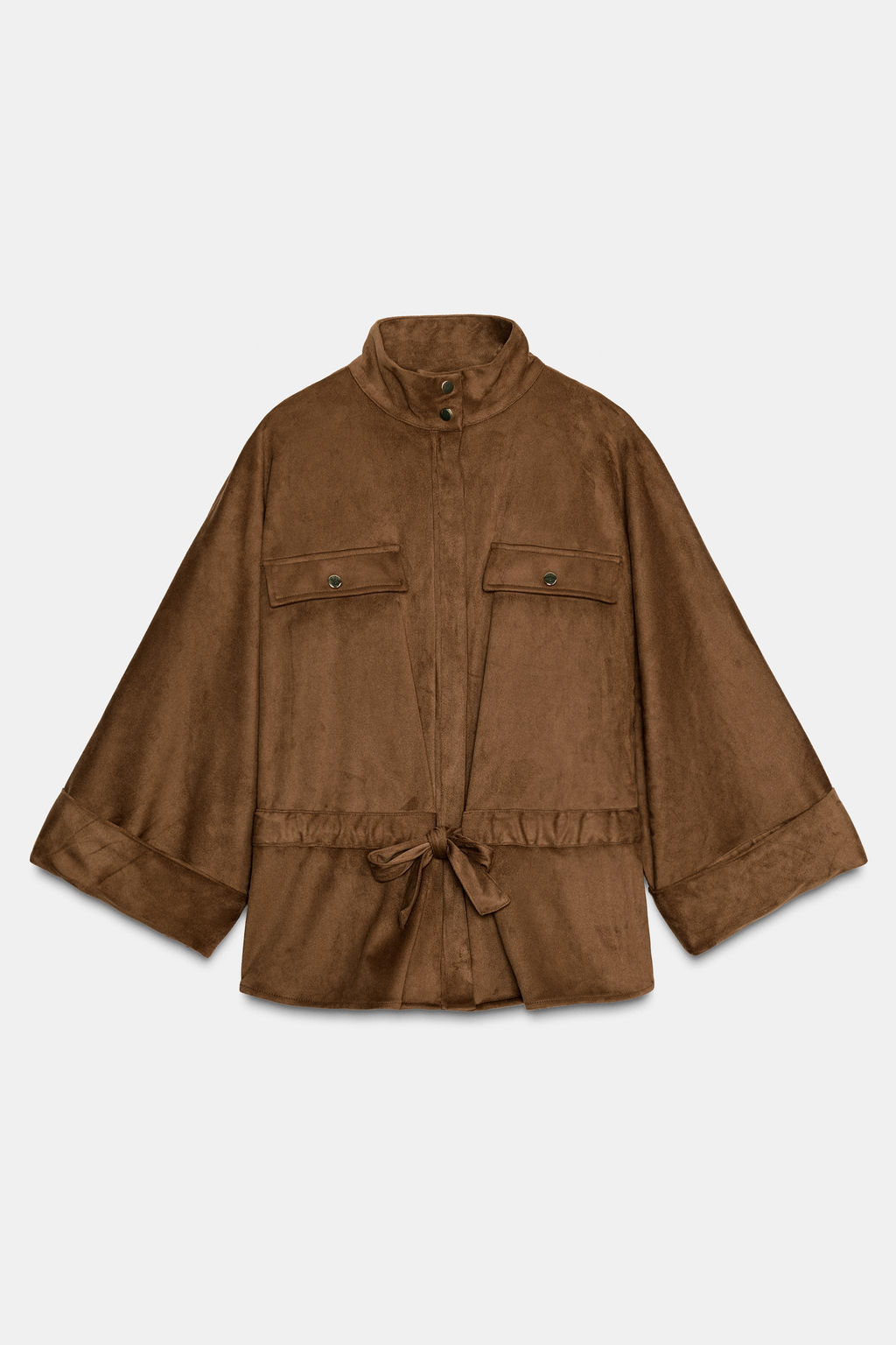 FAUX SUEDE SAFARI SHIRT - Zara фото 5