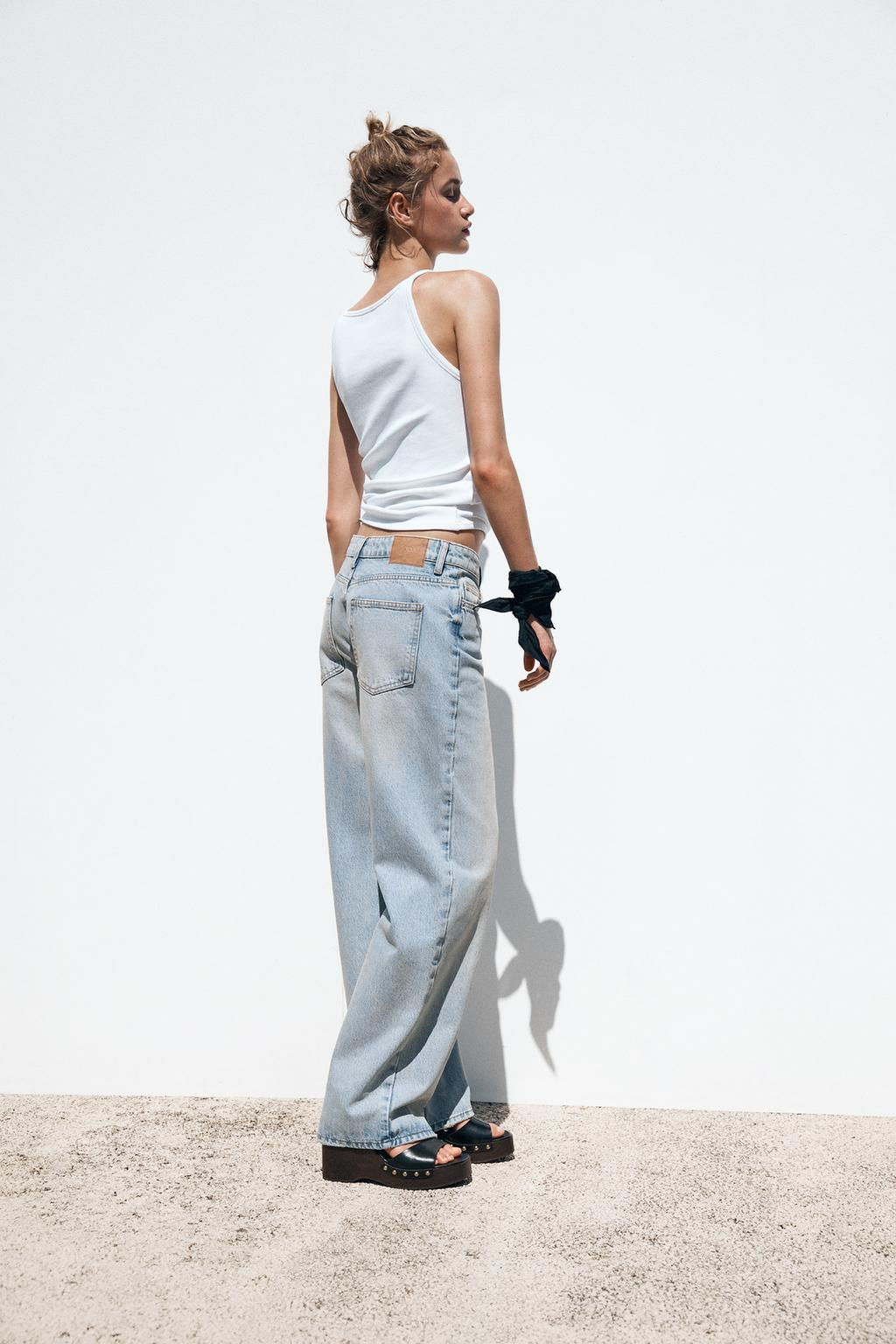 Z1975 STRAIGHT HIGH-WAIST FULL LENGTH JEANS - Zara фото 5