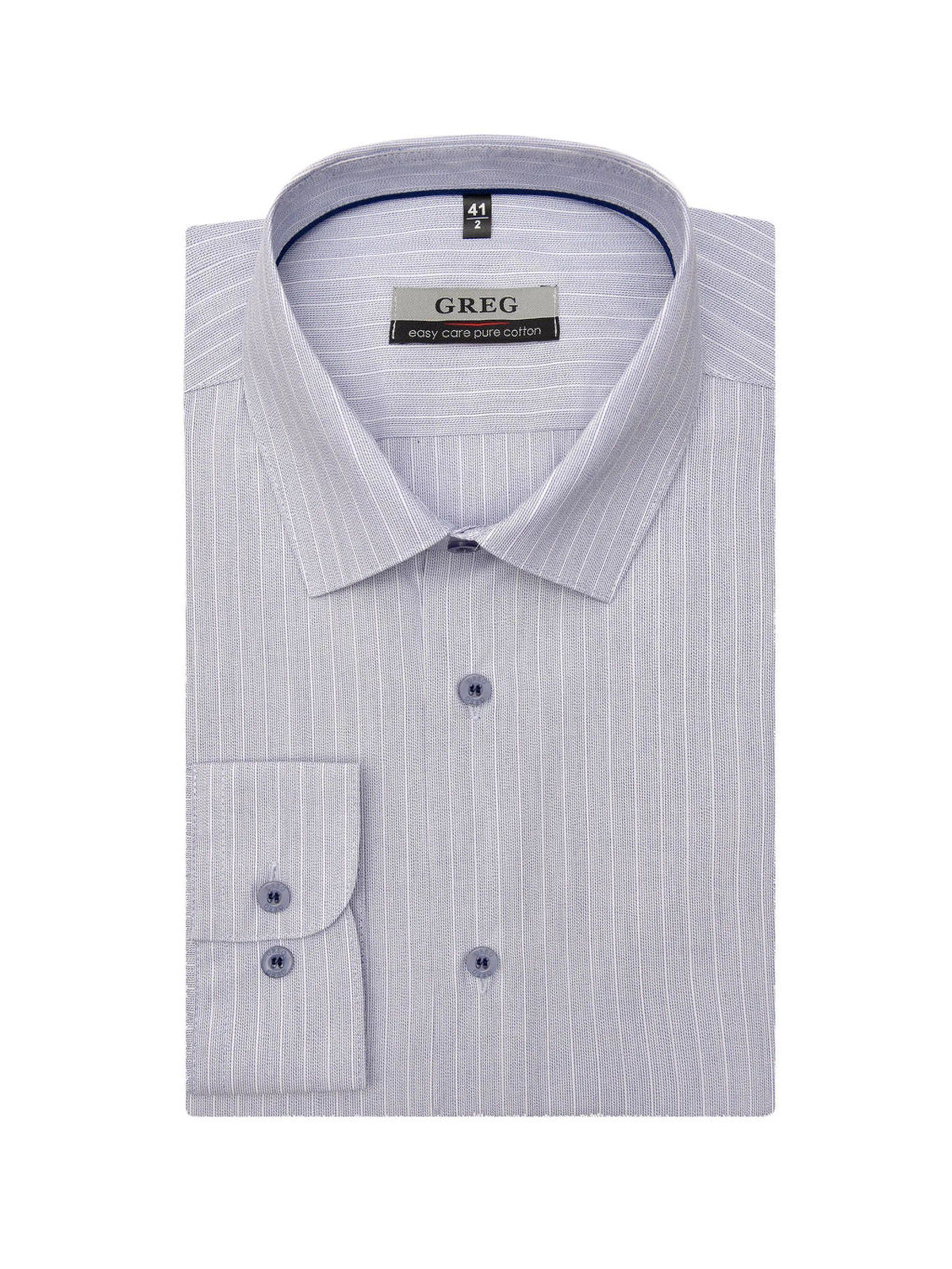 Сорочка мужская длинный рукав GREG 211/231/6164/Z/1p