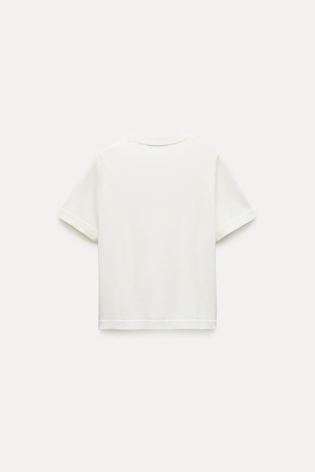 BASIC PLAIN KNIT TOP - Zara фото 4